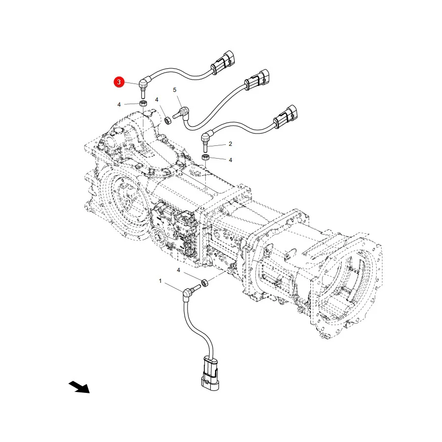 AGCO - 4364877M1 - Massey Ferguson  Drehzahlsensor