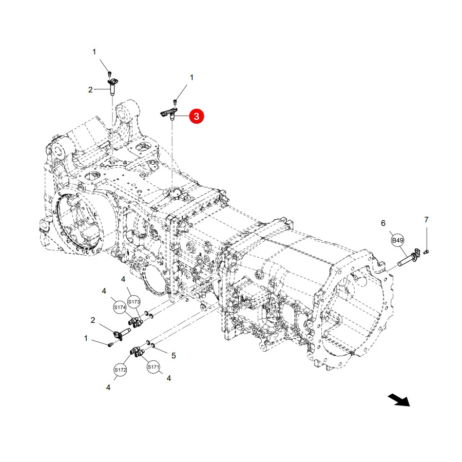 AGCO - 4372052M2 - Induktiver Sensor Massey Ferguson