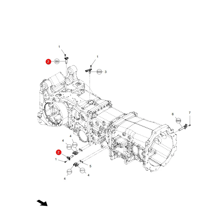 AGCO - 4372670M1 - Induktiver Sensor Massey Ferguson
