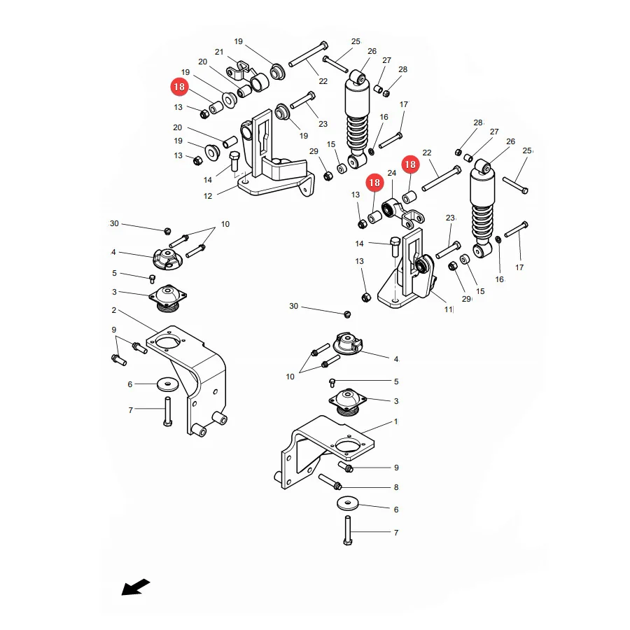 AGCO - 4387644M1 - Massey Ferguson Distanzbuchse