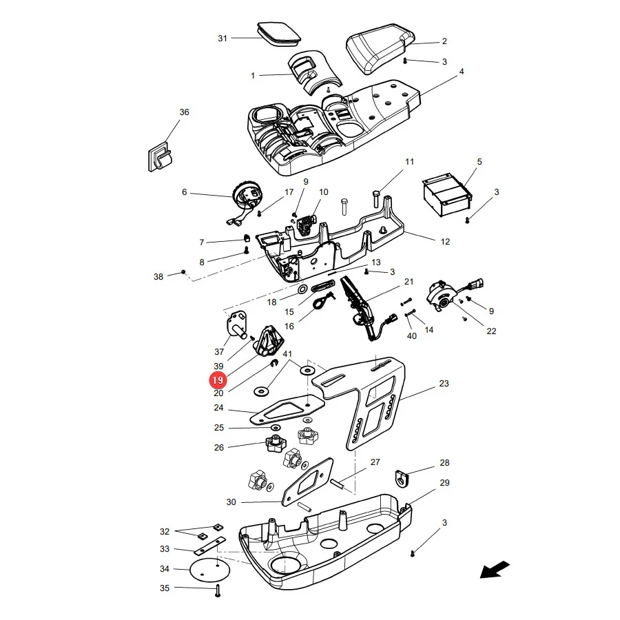 AGCO - 4391802M4 - Armlehnenhalterung Massey Ferguson