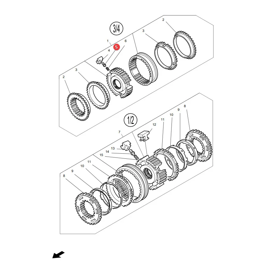 AGCO - 514100080450 - Synchronisierkugel Massey Ferguson
