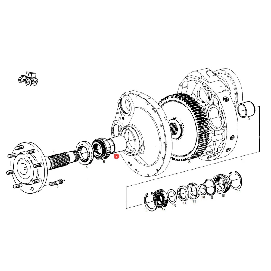 AGCO - 514100150100 - Hinterachsbuchse Fendt