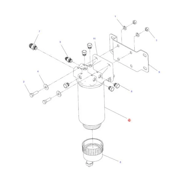 AGCO - 539363D1 - Dosen-Kraftstofffilter Massey Ferguson