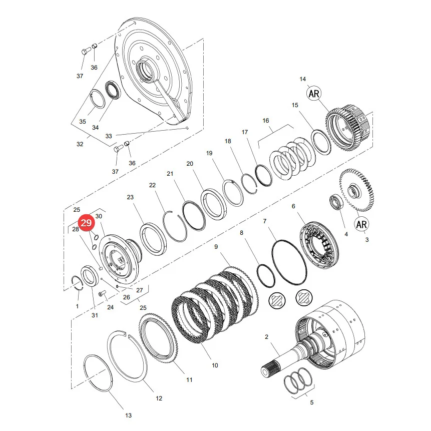 AGCO - 70923561 - Massey Ferguson  Brems-O-Ring
