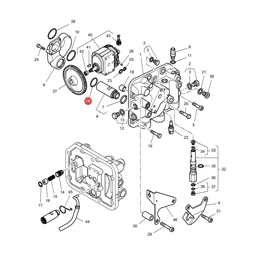 AGCO - 70923813 - O-Ring für Hydraulikpumpe Massey Ferguson