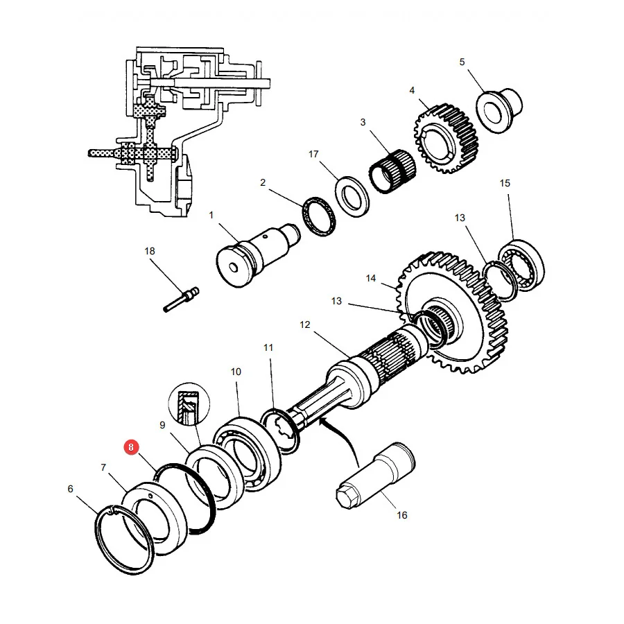 AGCO - 70924187 - O-Ring für Nasskupplung Massey Ferguson