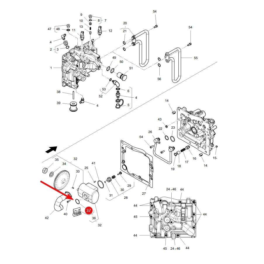 AGCO - 70924270 - O-Ring für Hydraulikabdeckung Massey Ferguson