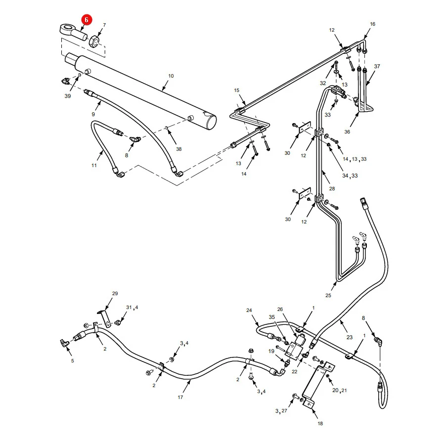 AGCO - 71408975 - Zylinderendkappe Massey Ferguson