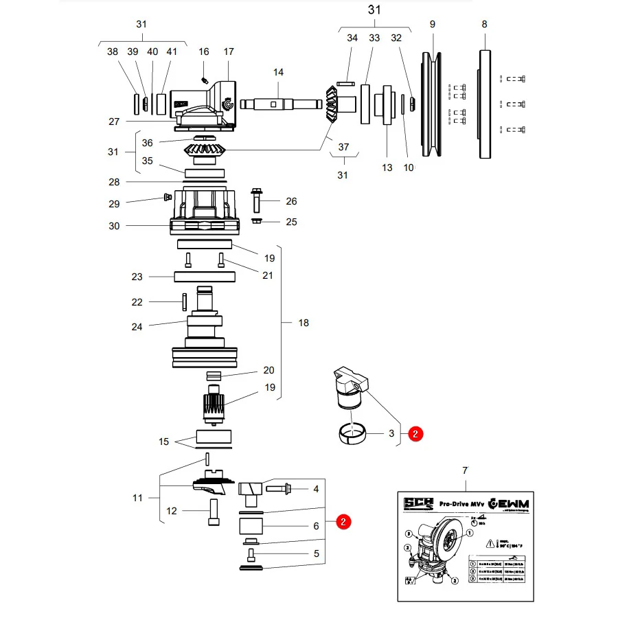 AGCO - 71416424 - Lager mit Gehäuse Massey Ferguson