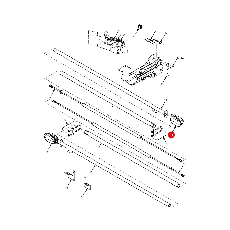 AGCO - 71424986 - Linke Leuchte Massey Ferguson