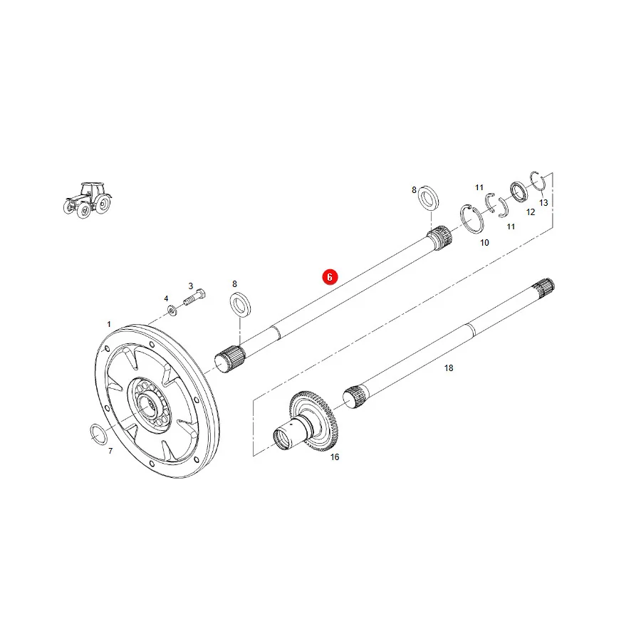 AGCO - 716100420022 - Antriebswelle Fendt