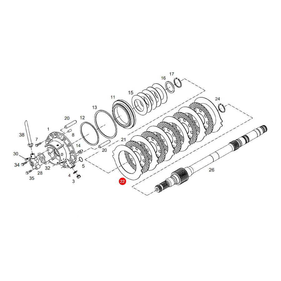 AGCO - 716150150500 - Bremsscheibe Fendt