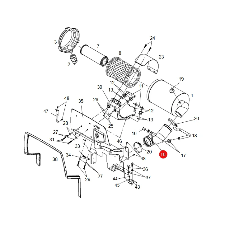AGCO - 718202090010 - Gummi-Luftansaugschlauch Fendt