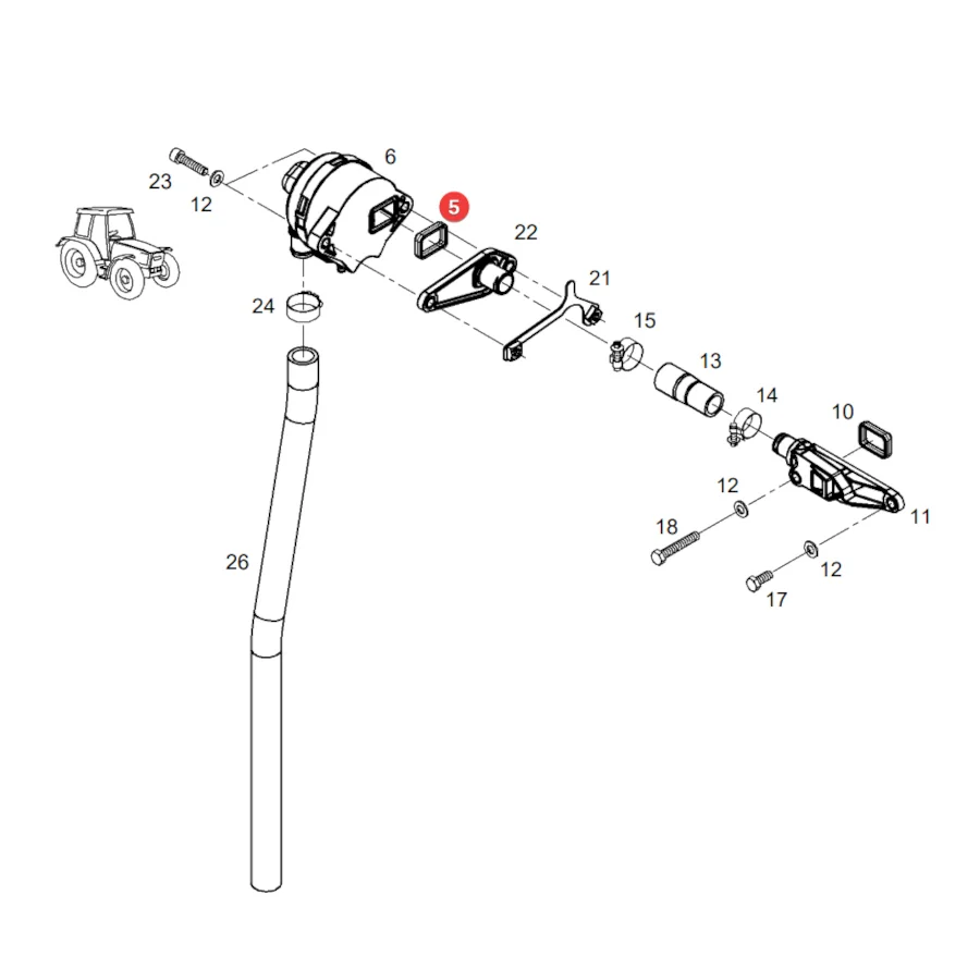 AGCO - 725200010251 - Gummi-Entlüftungsdichtung Fendt