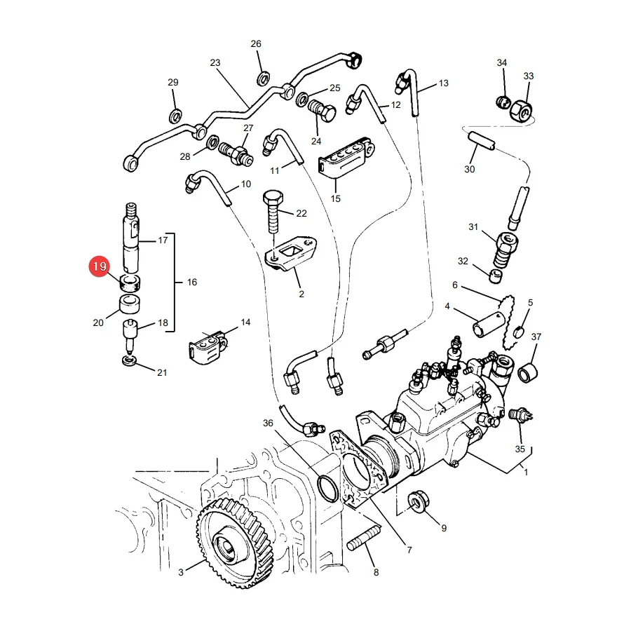 AGCO - 747139M1 - Massey Ferguson Injektorhülse