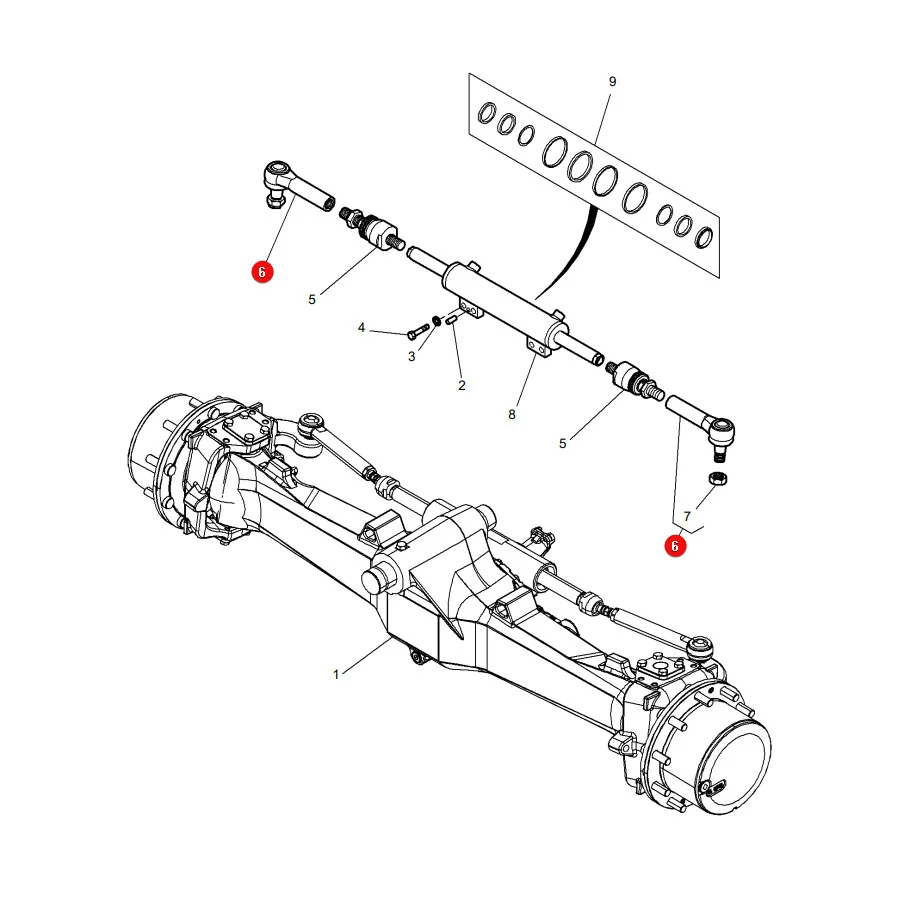 AGCO - 7552445004 - Massey Ferguson Lenkung Spurstangenkopf