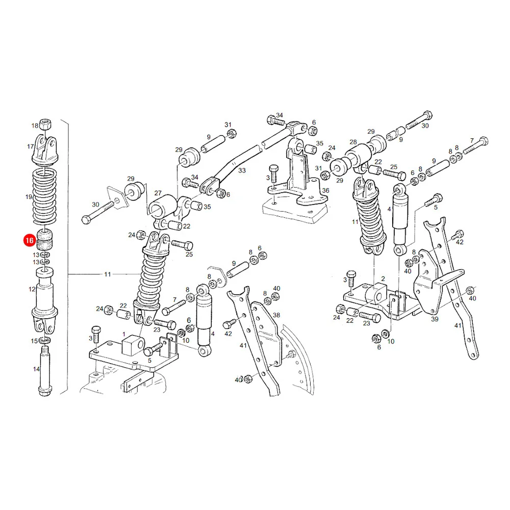 AGCO - 816500200130 - Puffer der Kabinenfederung Fendt