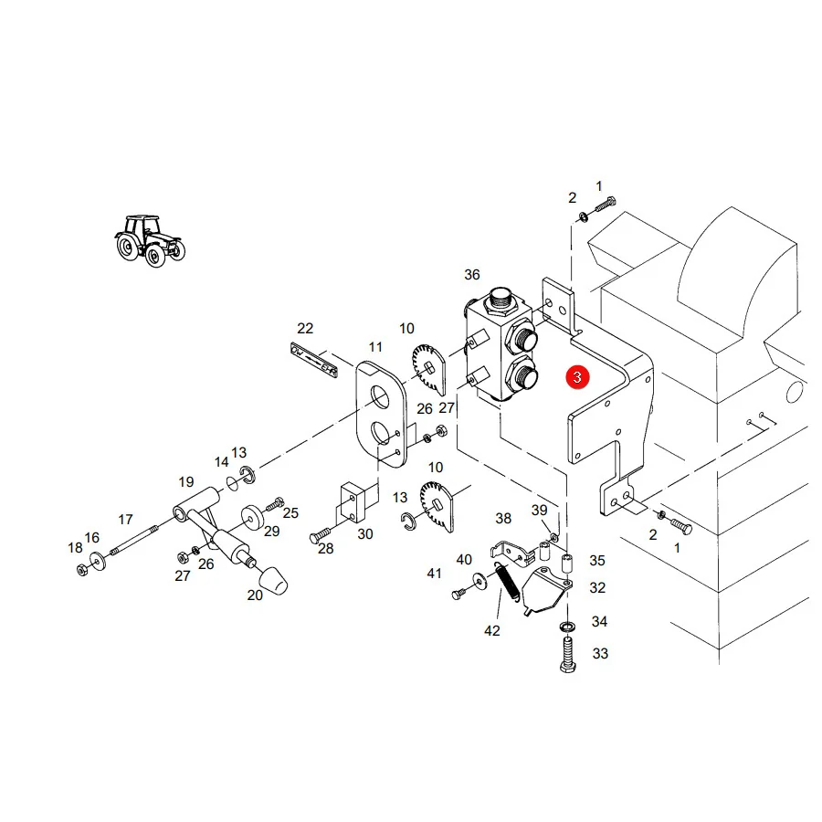 AGCO - 816950010600 - Fendt Hydraulikhalterung
