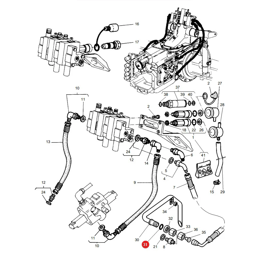 AGCO - 831702M1 - Massey Ferguson  Hydraulikpumpen-O-Ring