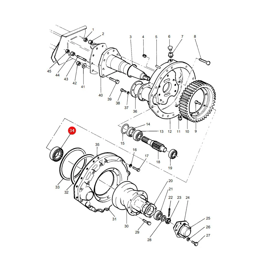 AGCO - 831733M1 - Massey Ferguson Kegelrollenlager