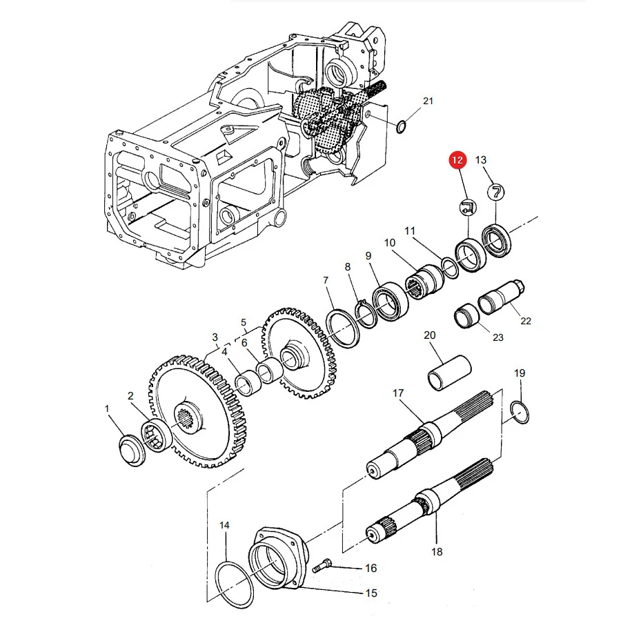 AGCO - 834216M1 -  Massey Ferguson Zapfwellen-Dichtring