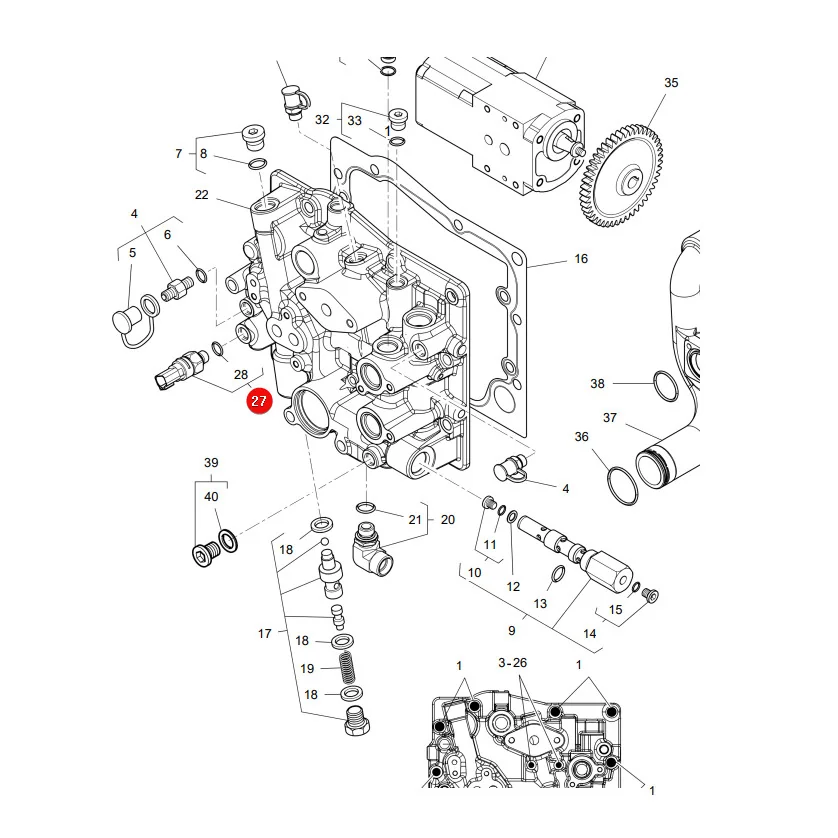 AGCO - 9012363M2 - Öldrucksensor Massey Ferguson