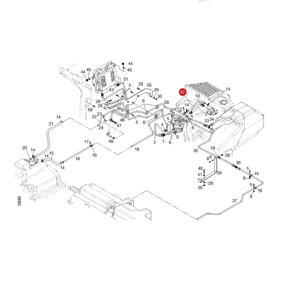 AGCO - 931202700310 - Gummi-Krümmer des Kraftstoffschlauchs Fendt