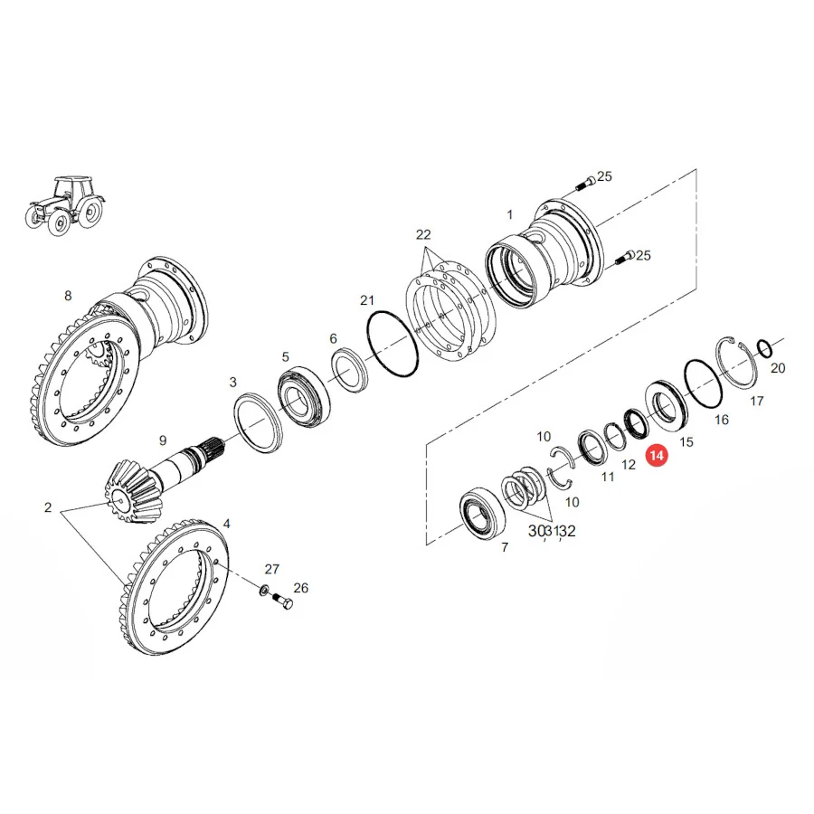 AGCO - 931303180110 - Ring der Antriebswelle Fendt
