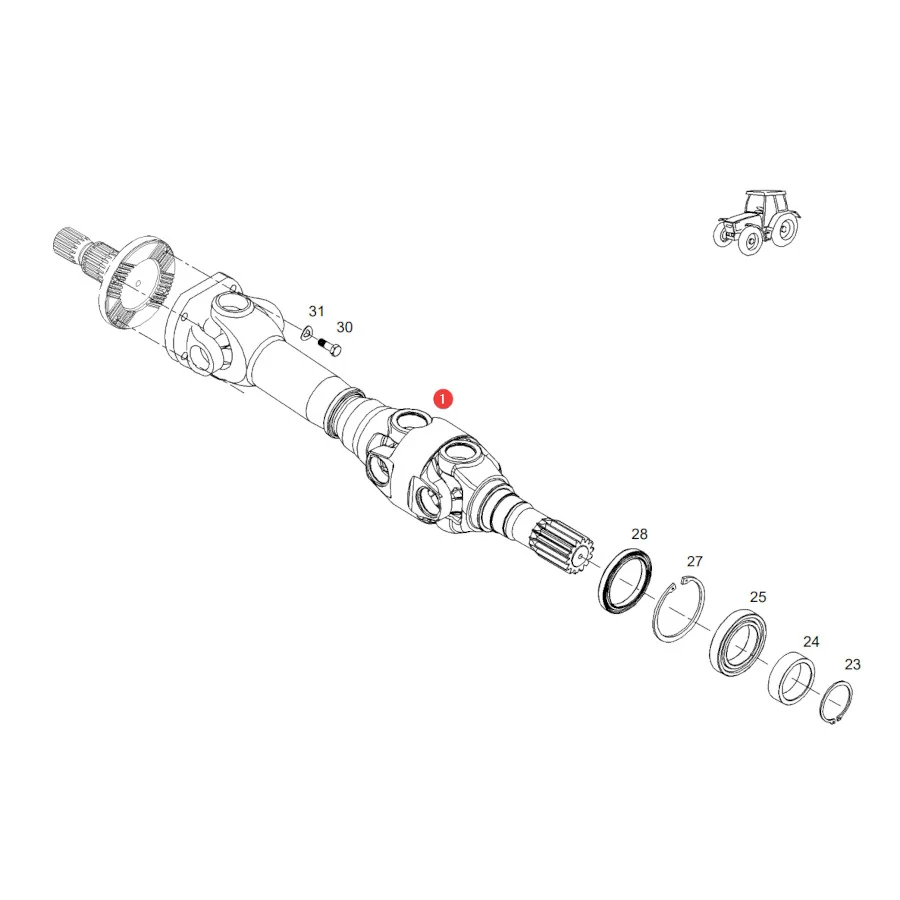 AGCO - 931303220071 - Buchse der Antriebswelle Fendt