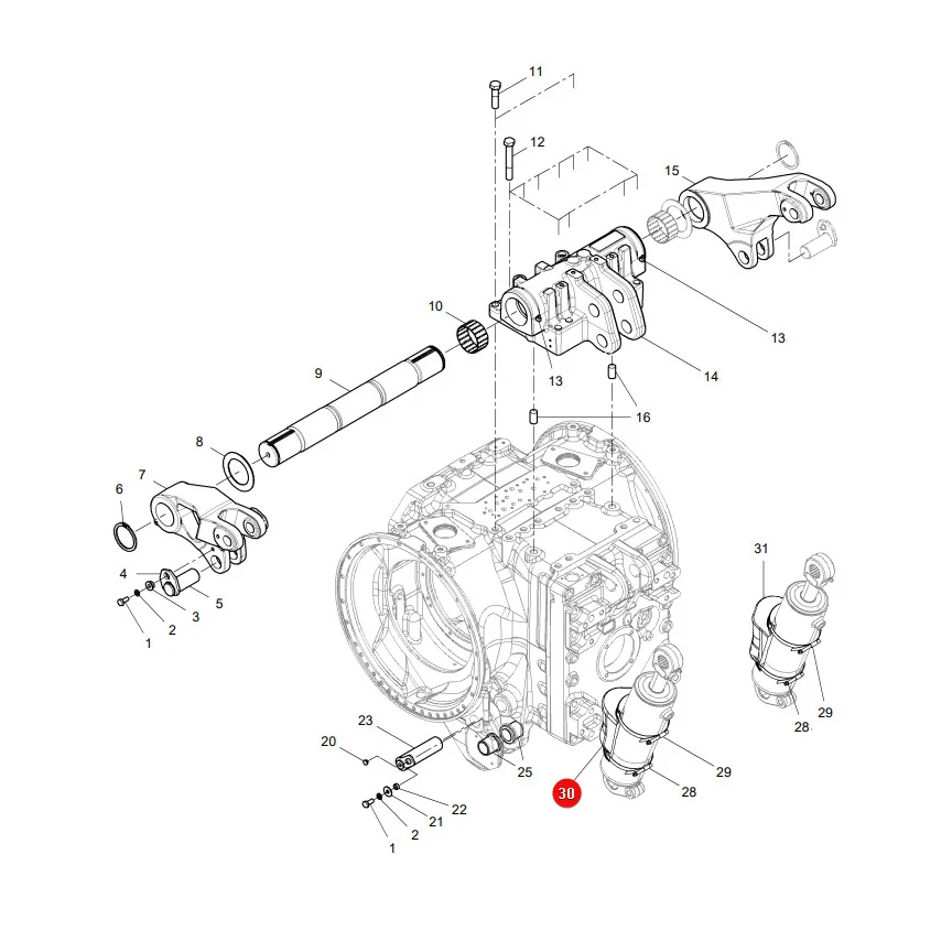 AGCO - 954871200030 - Massey Ferguson Zylinderabdeckung