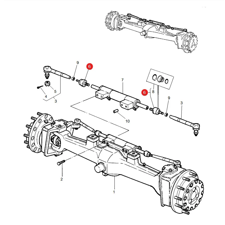 AGCO - ACP0224290 - Axialgelenk Massey Ferguson
