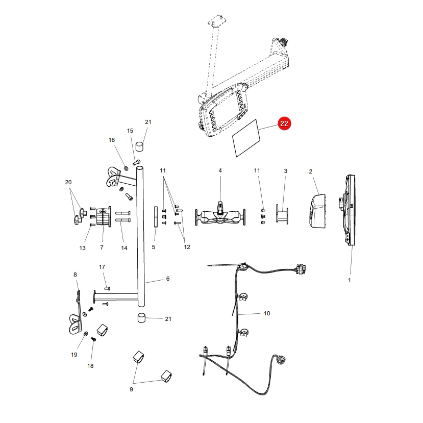 AGCO - ACP0299650 - Schutzfolie für Datatronic5 Monitor Massey Ferguson