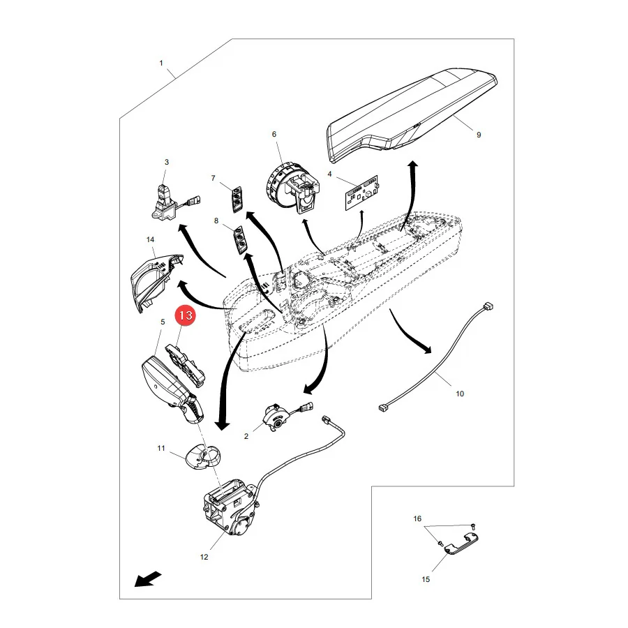 AGCO - ACP0318170 - Multipad-Joystick-Tastenset Massey Ferguson