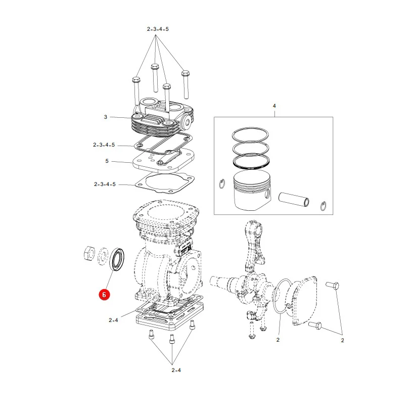 AGCO - ACP0432380 - Massey Ferguson Dichtring Luftkompressor