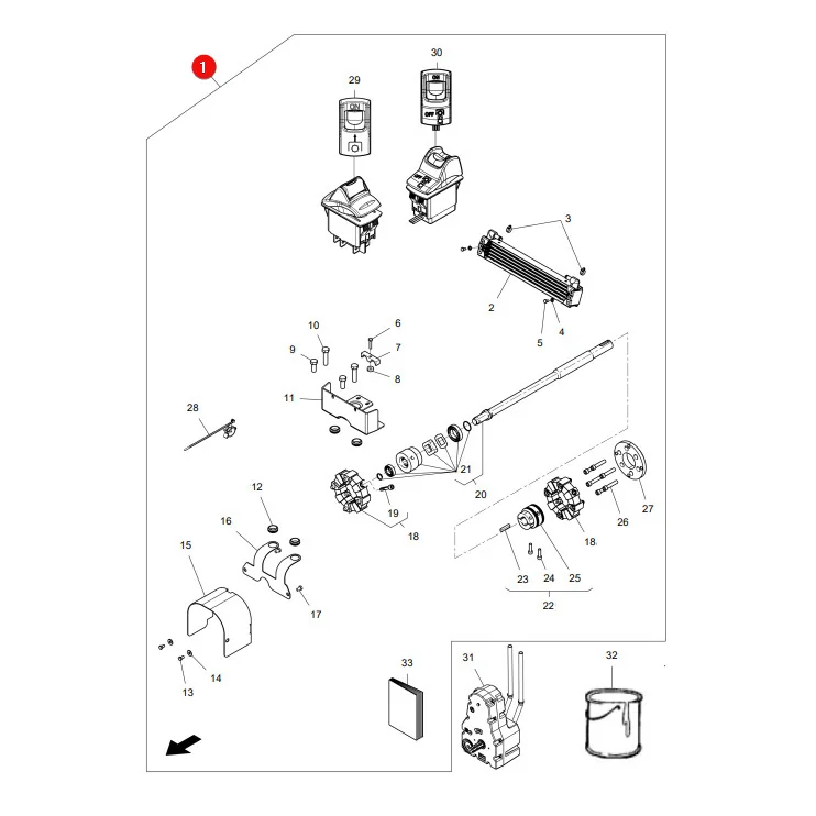 AGCO - ACP0633510 - Zapfwellen-Teilesatz Massey Ferguson
