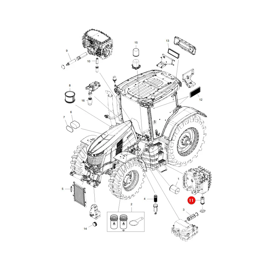 AGCO - ACP0673560 - Hydraulikfiltereinsatz Massey Ferguson