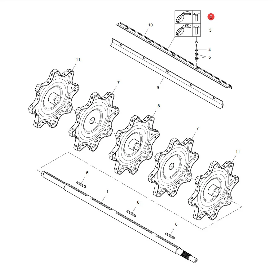 AGCO - ACP0793000 - Kugelkopfschraube Massey Ferguson