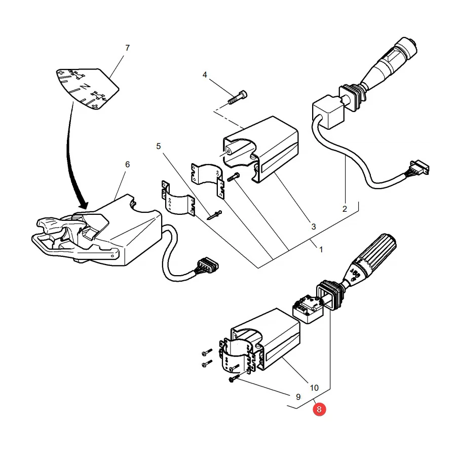 AGCO - ACW0189480 - Blinker, Wischerschalter Massey Ferguson