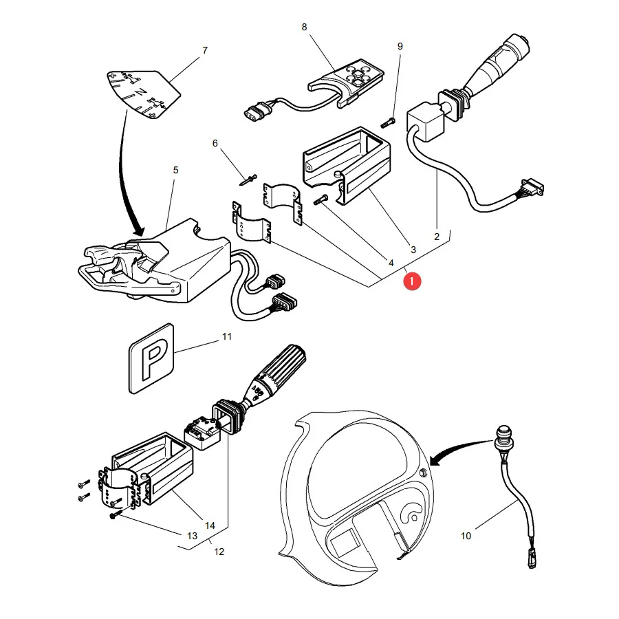 AGCO - ACW0189490 - Blinker, Wischerschalter Massey Ferguson
