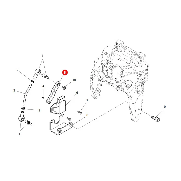 AGCO - ACW0828770 - Kunststoff-Spurstange Massey Ferguson
