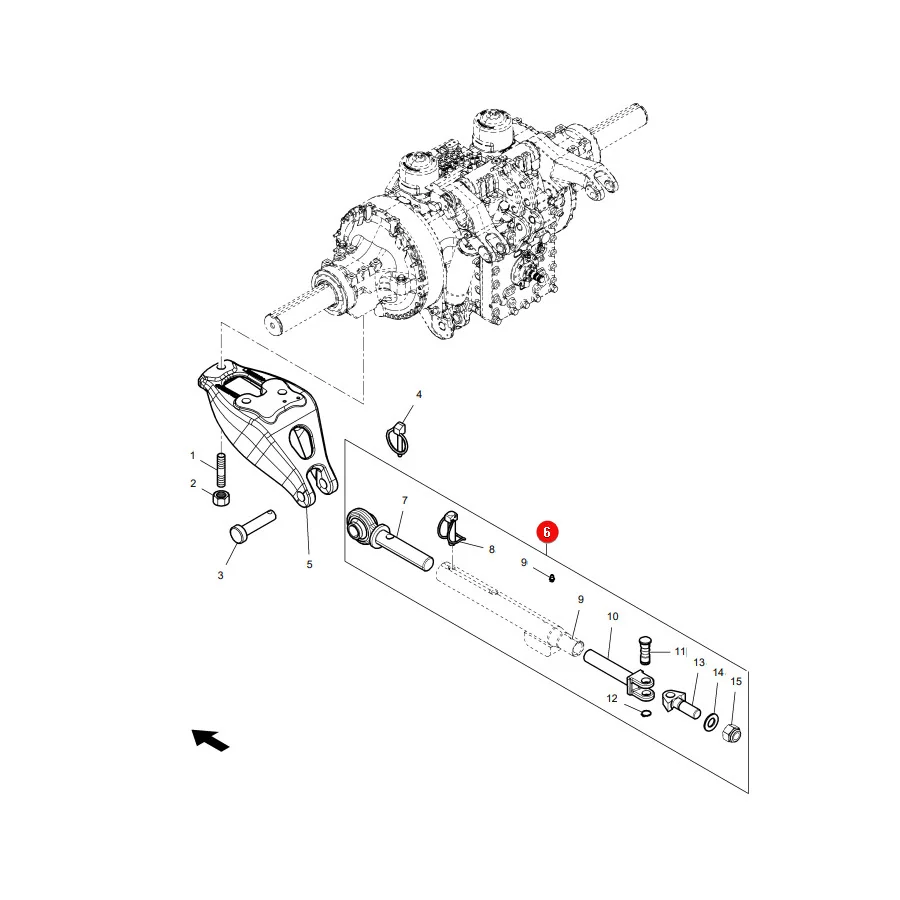 AGCO - ACW174640A - Massey Ferguson TUZ-Stabilisator