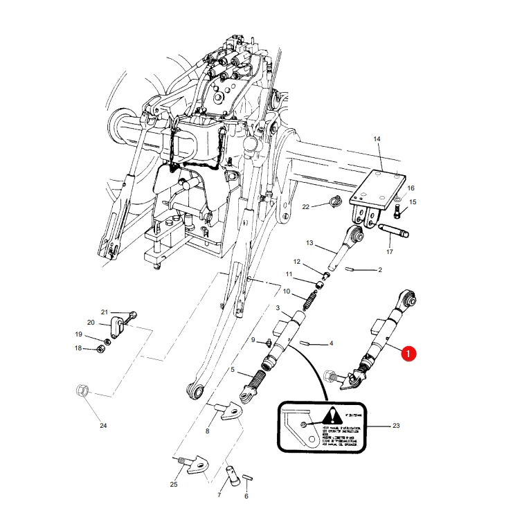 AGCO - ACW174776A - Seitenstabilisator 407/502 mm Massey Ferguson