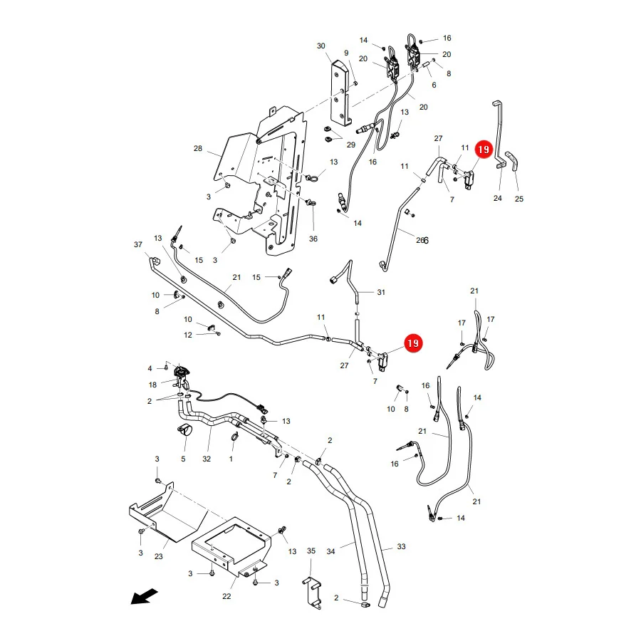 AGCO - ACW1805880 - Massey Ferguson Abgasdrucksensor