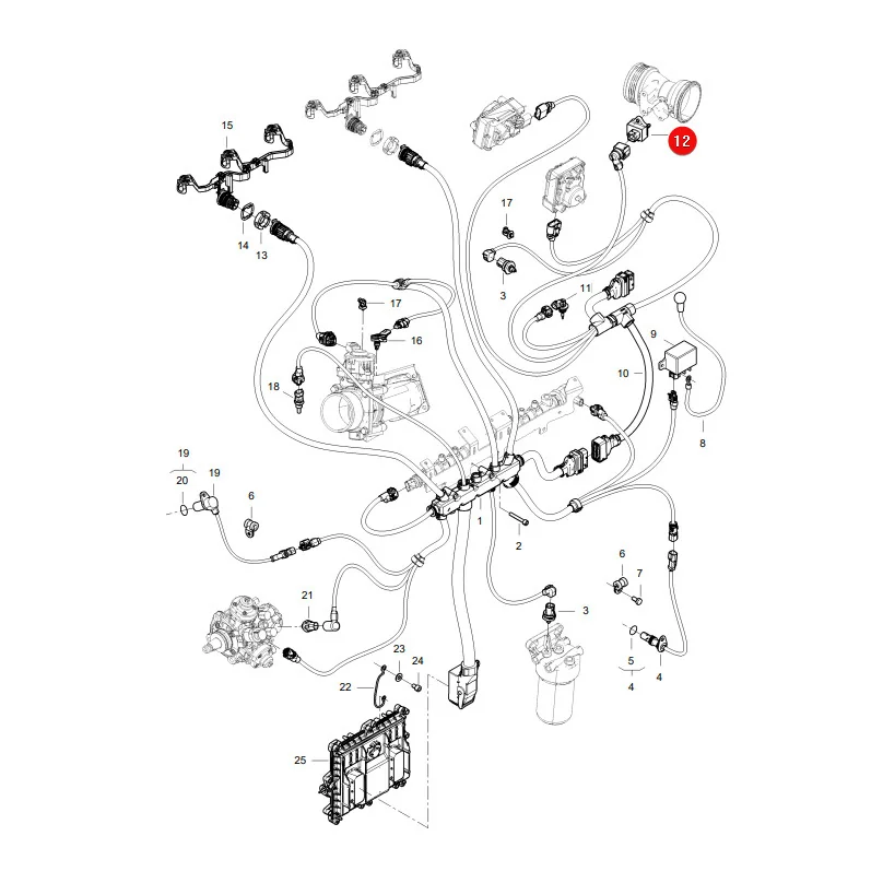 AGCO - ACW231359A - Luftmengenmesser Massey Ferguson