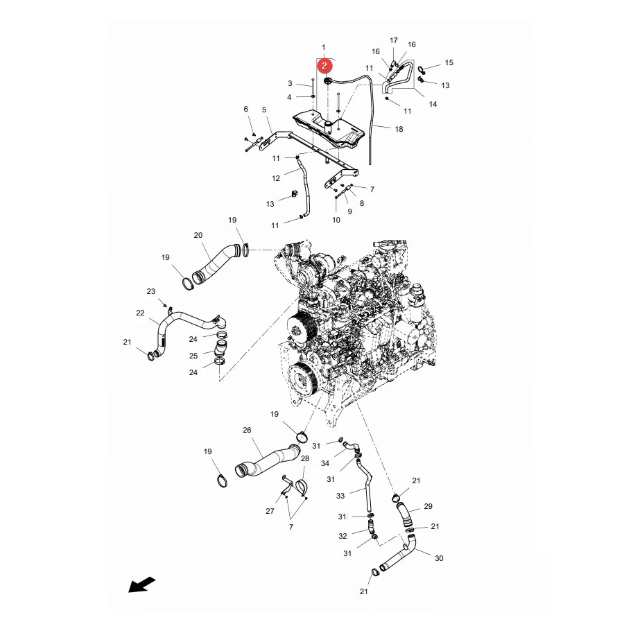 AGCO - ACW3378740 - Ausgleichsbehälterdeckel Massey Ferguson