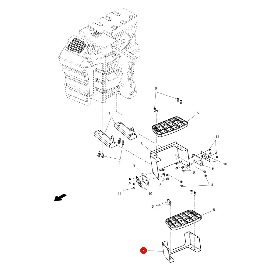 AGCO - ACW375378A - Trittstufe Massey Ferguson