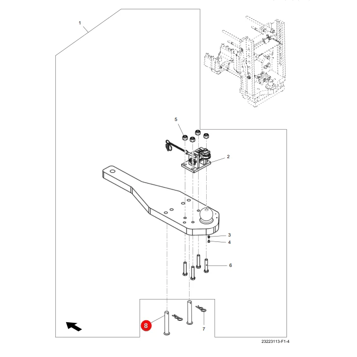 AGCO - ACW6178770 - Massey Ferguson Anhängerkupplungssperrbolzen