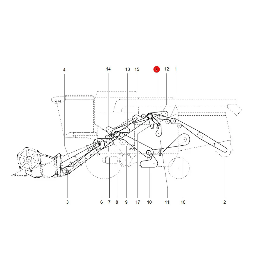 AGCO - ACX2420620 - Massey Ferguson Hydrostatikpumpen-Antriebskeilriemen