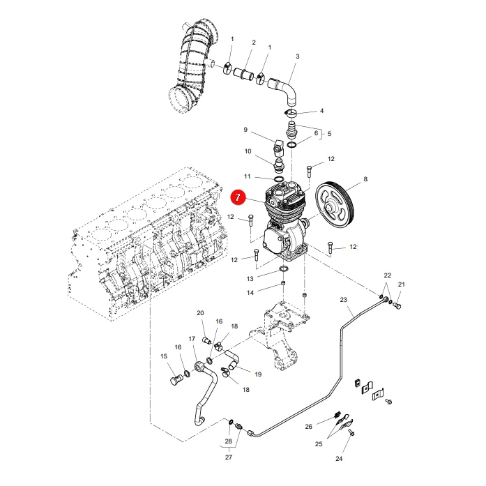 AGCO - ACX3065090 - Luftkompressor Massey Ferguson